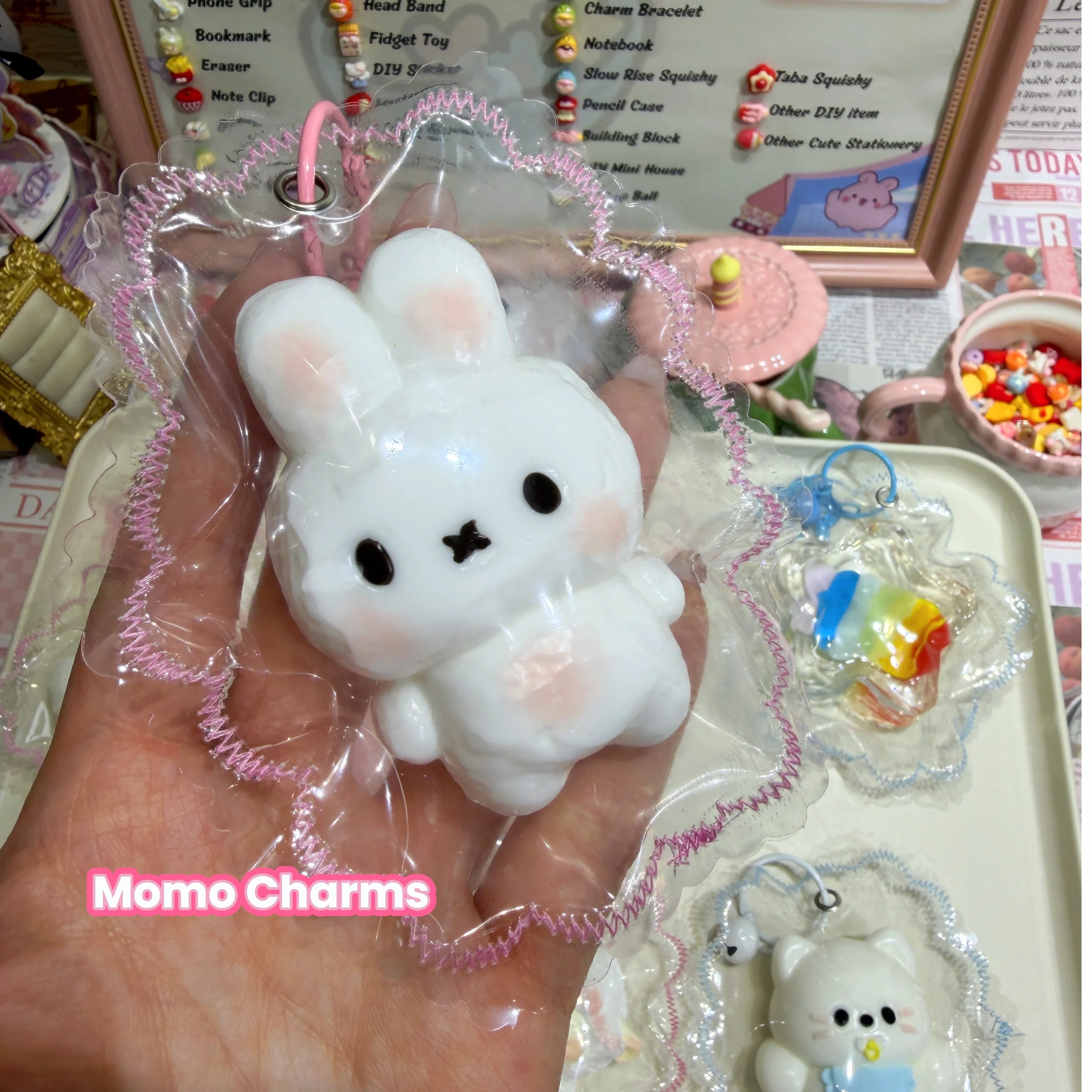Adorable White Bunny Silicone Squishy - Image 3