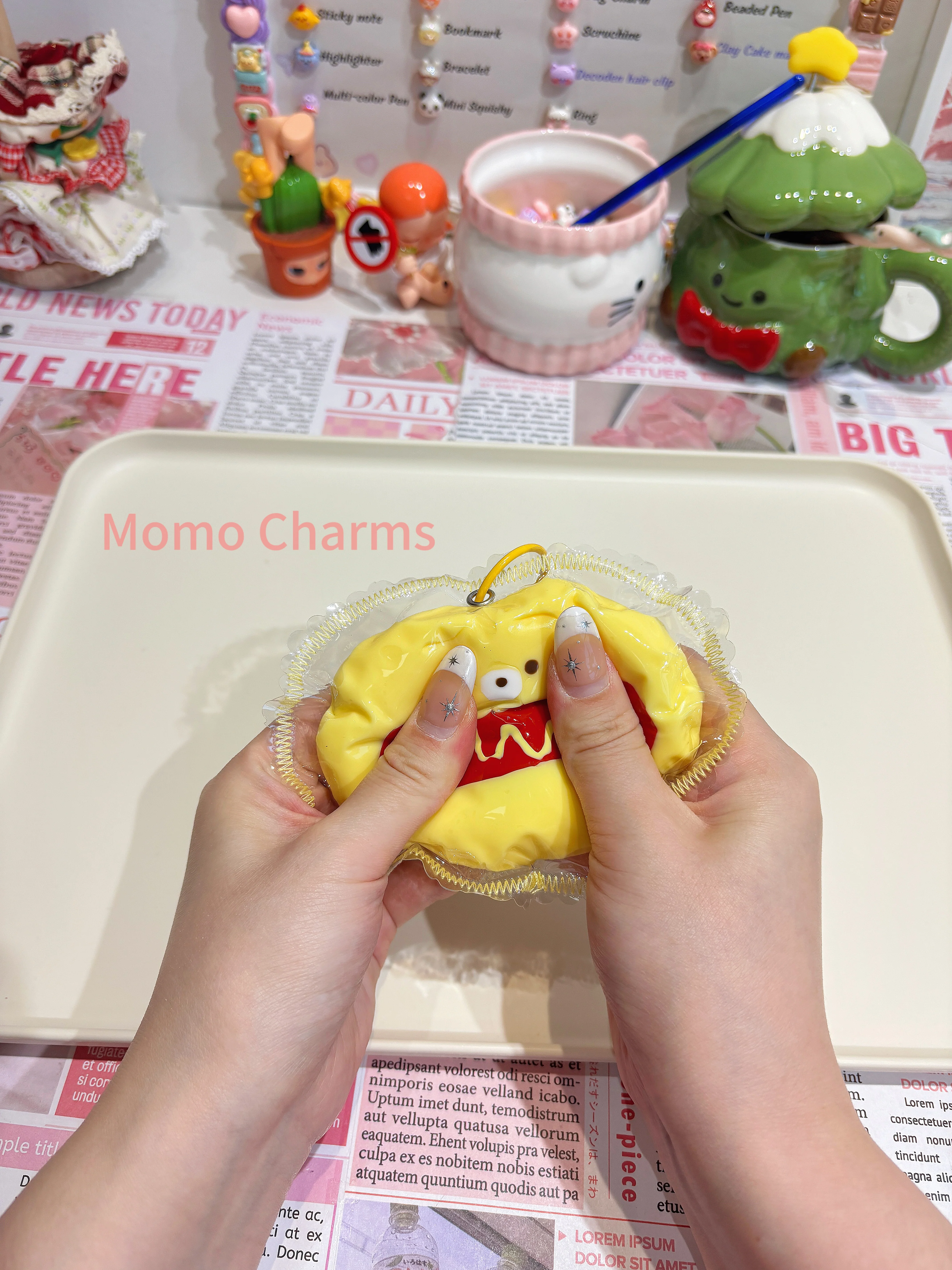 Bear Hot Dog Silicone Taba Squishy Toy - Image 2