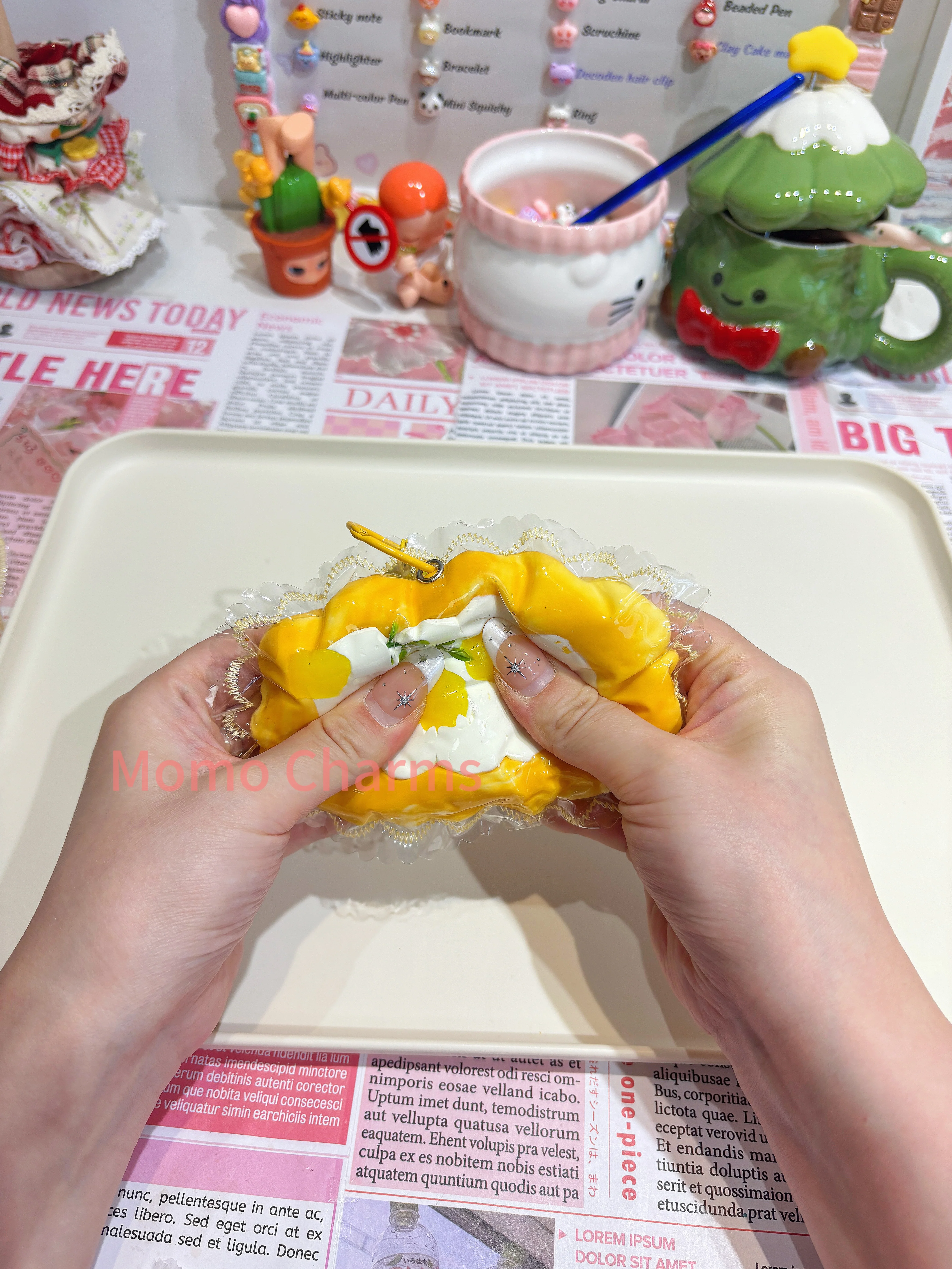 Mango Cake Roll Silicone Taba Squishy Toy - Image 2