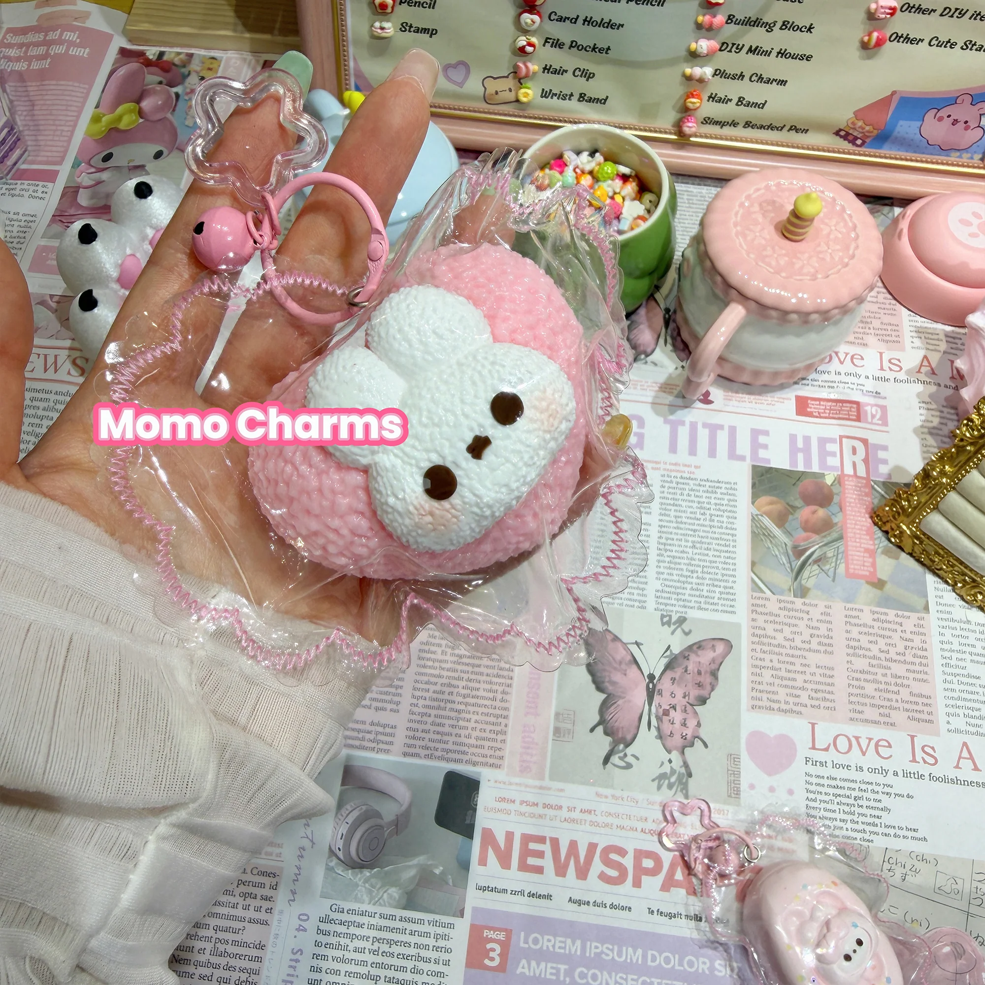 Heart Bunny Silicone Taba Squishy Toy
