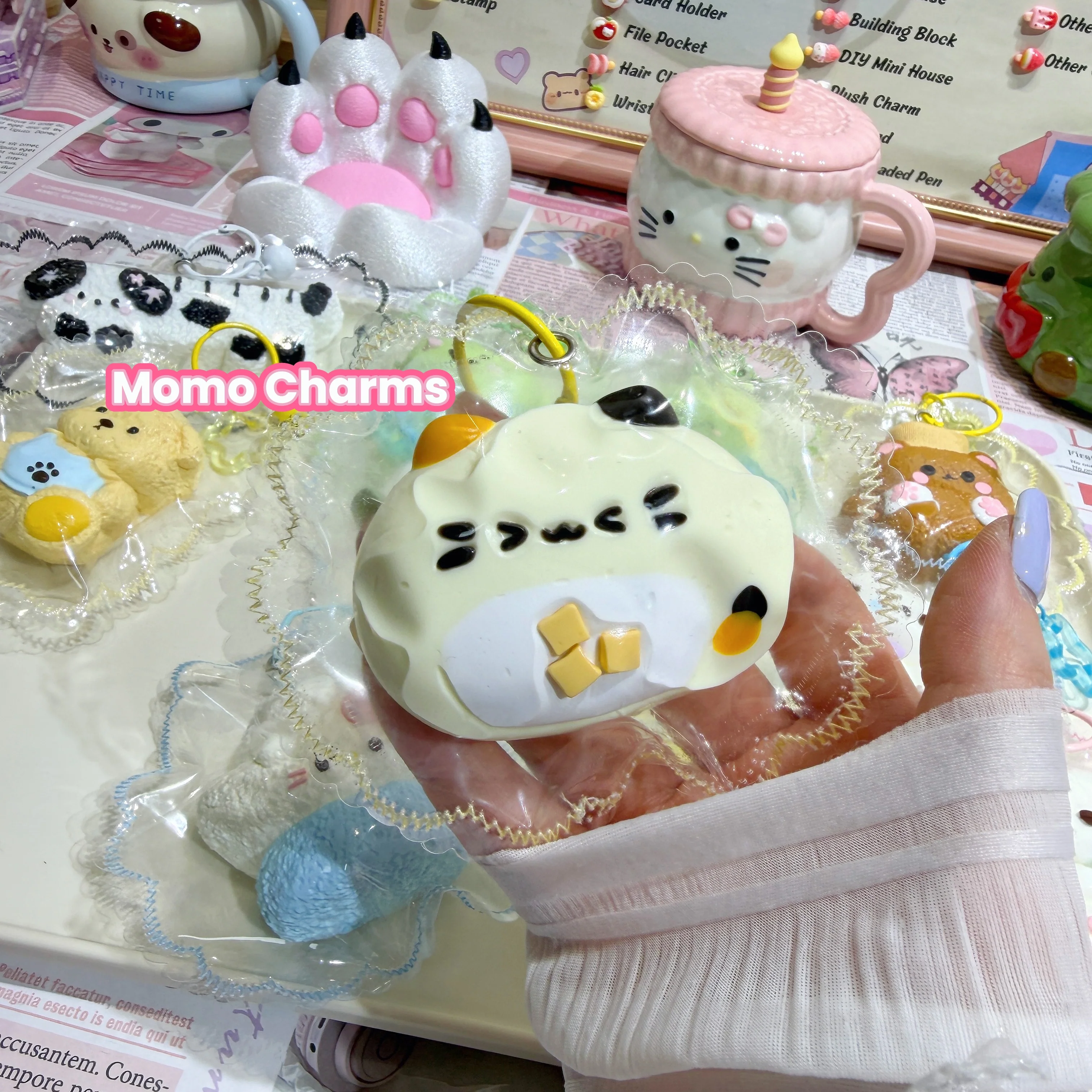 Cheese Puff Cat Silicone Taba Squishy Toy - Image 3